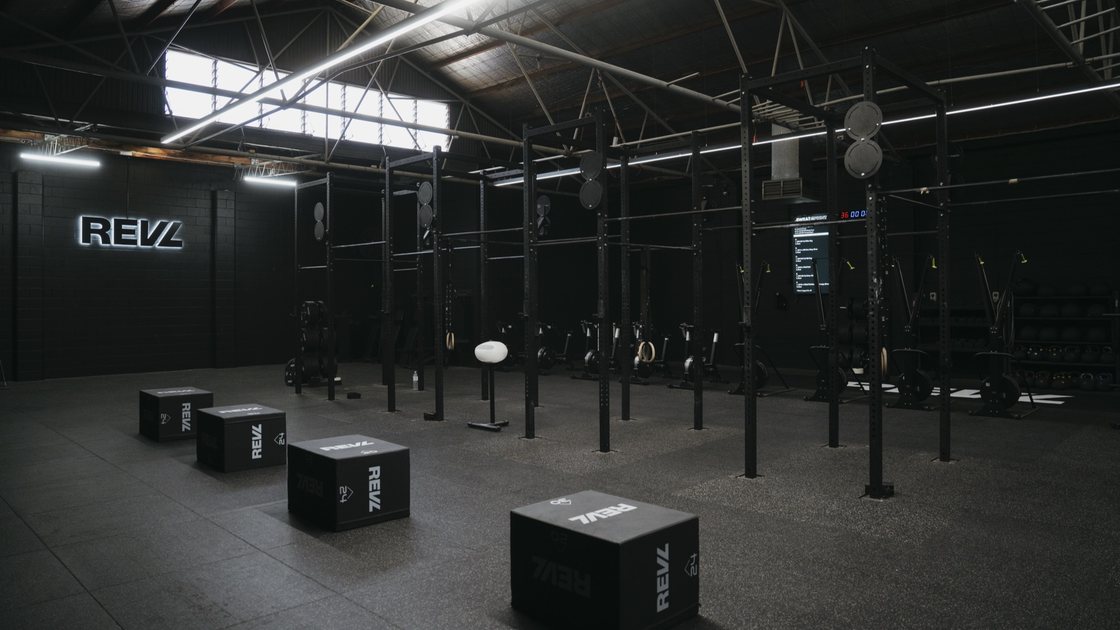 Inside a REVL studio: the rig, the branded floor, the space